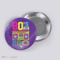 80s Bro Theme Party Retro Music Button thumb 0