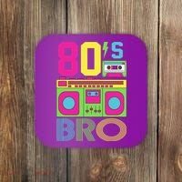 80s Bro Theme Party Retro Music Coaster thumb 0