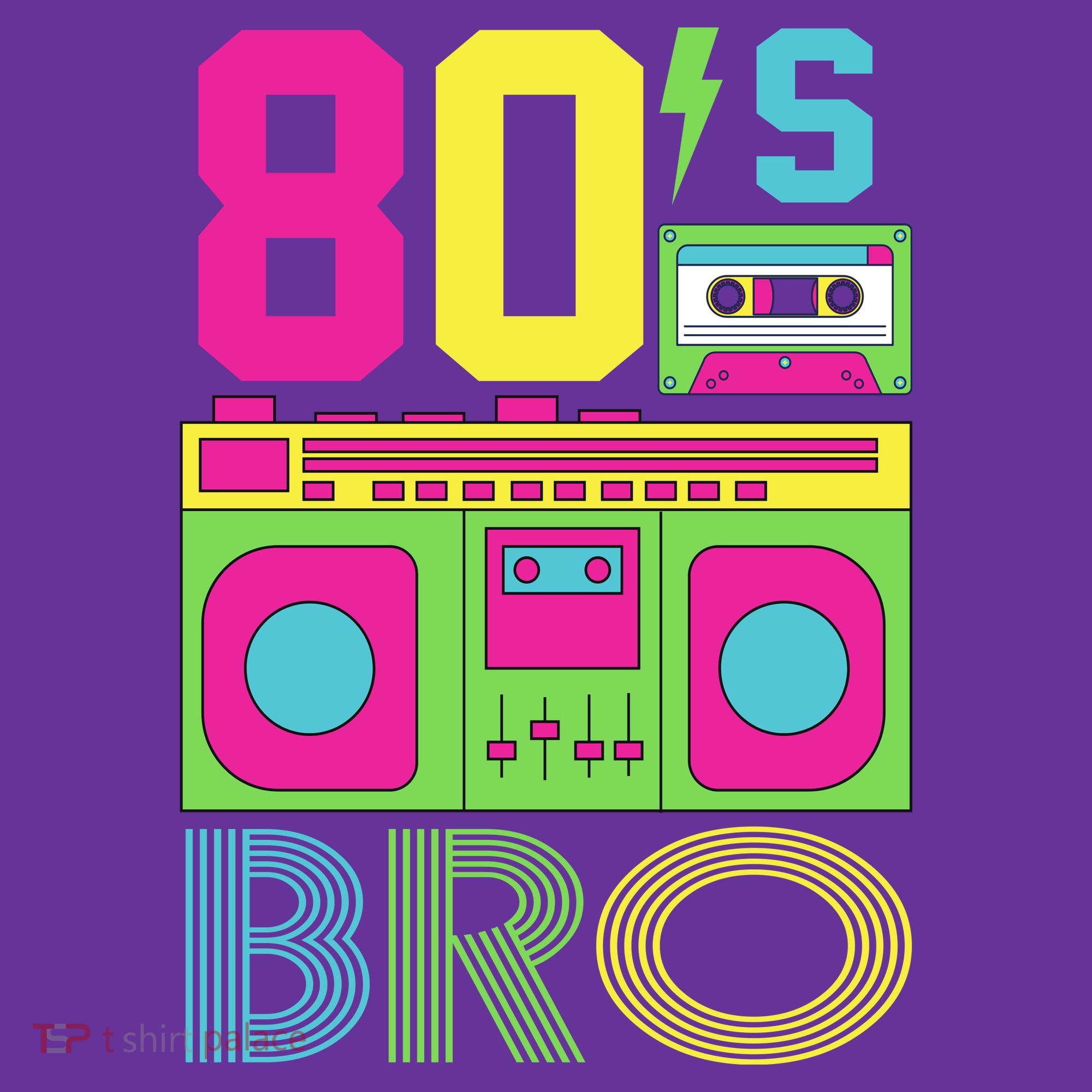 80s Bro Theme Party Retro Music Mousepad