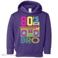 80s Bro Theme Party Retro Music Toddler Hoodie thumb 0