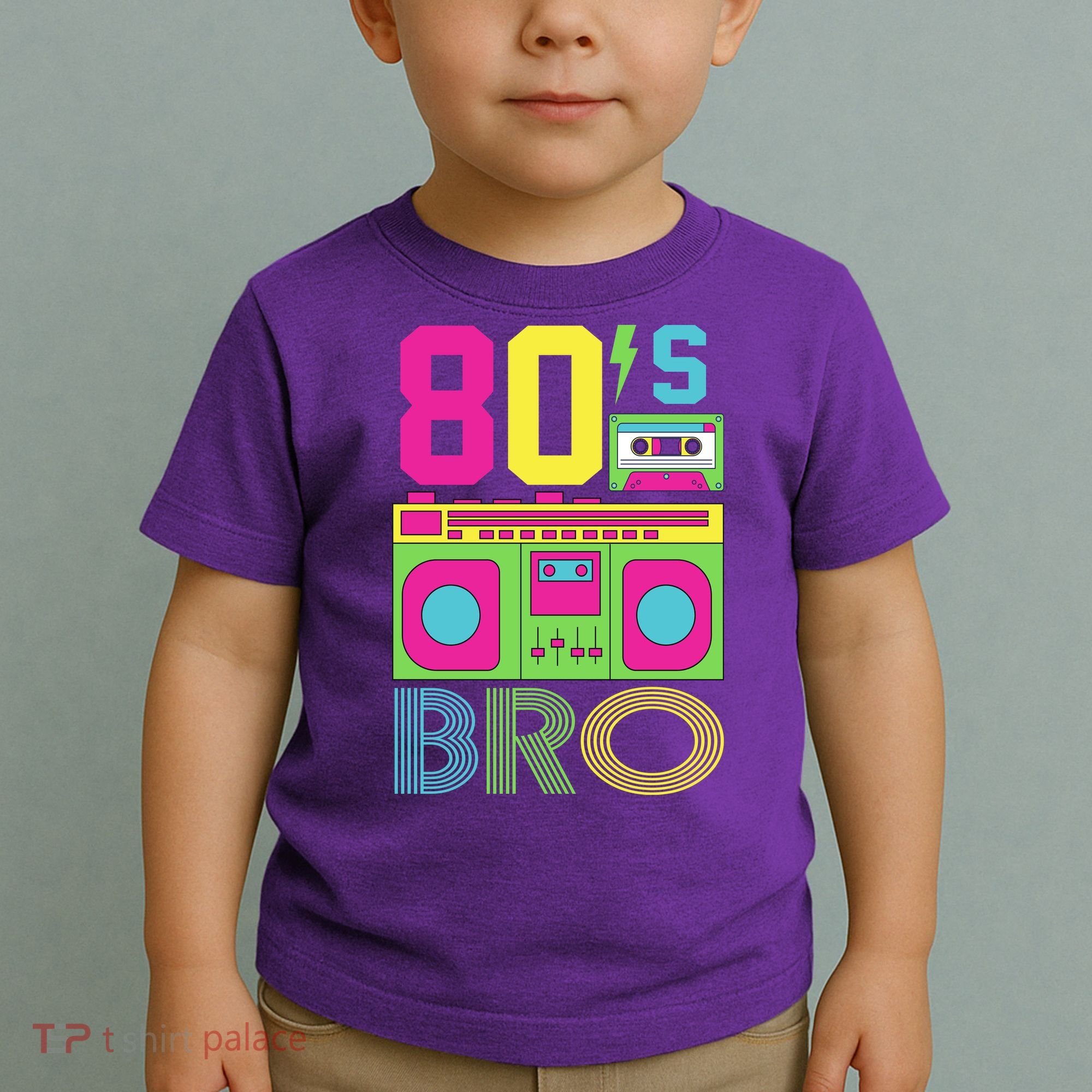 80s Bro Theme Party Retro Music Toddler T-Shirt