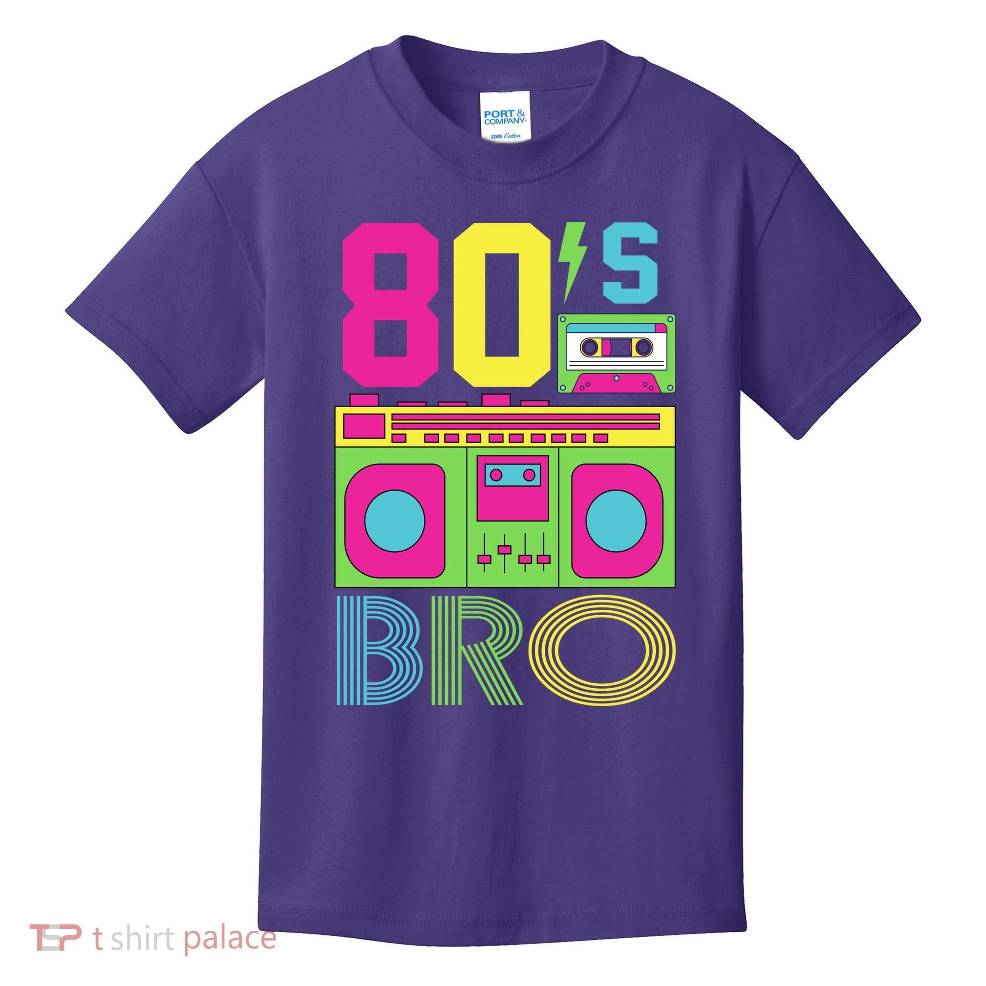 80s Bro Theme Party Retro Music Kids T-Shirt