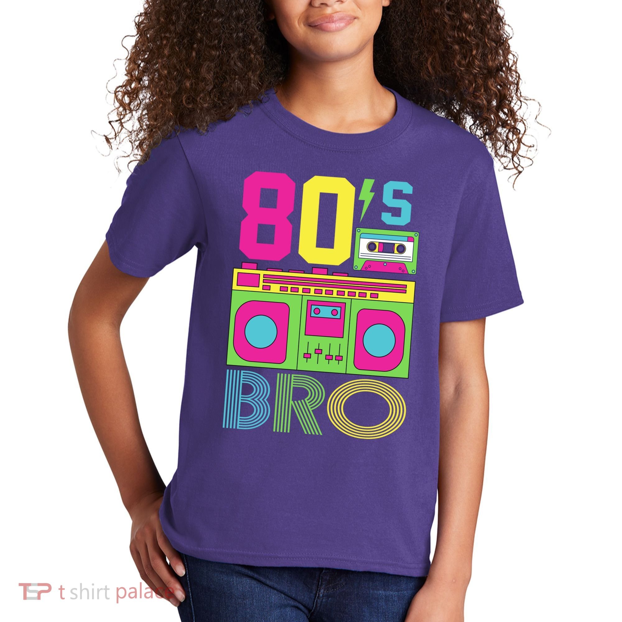 80s Bro Theme Party Retro Music Kids T-Shirt