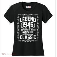 80th Birthday The Original Legend 1946 Awesome Classic  Women's Cooling Performance Crew T-Shirt thumb 0
