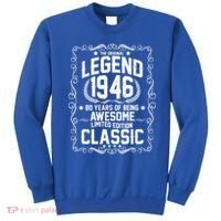 80th Birthday The Original Legend 1946 Awesome Classic  Sweatshirt thumb 0