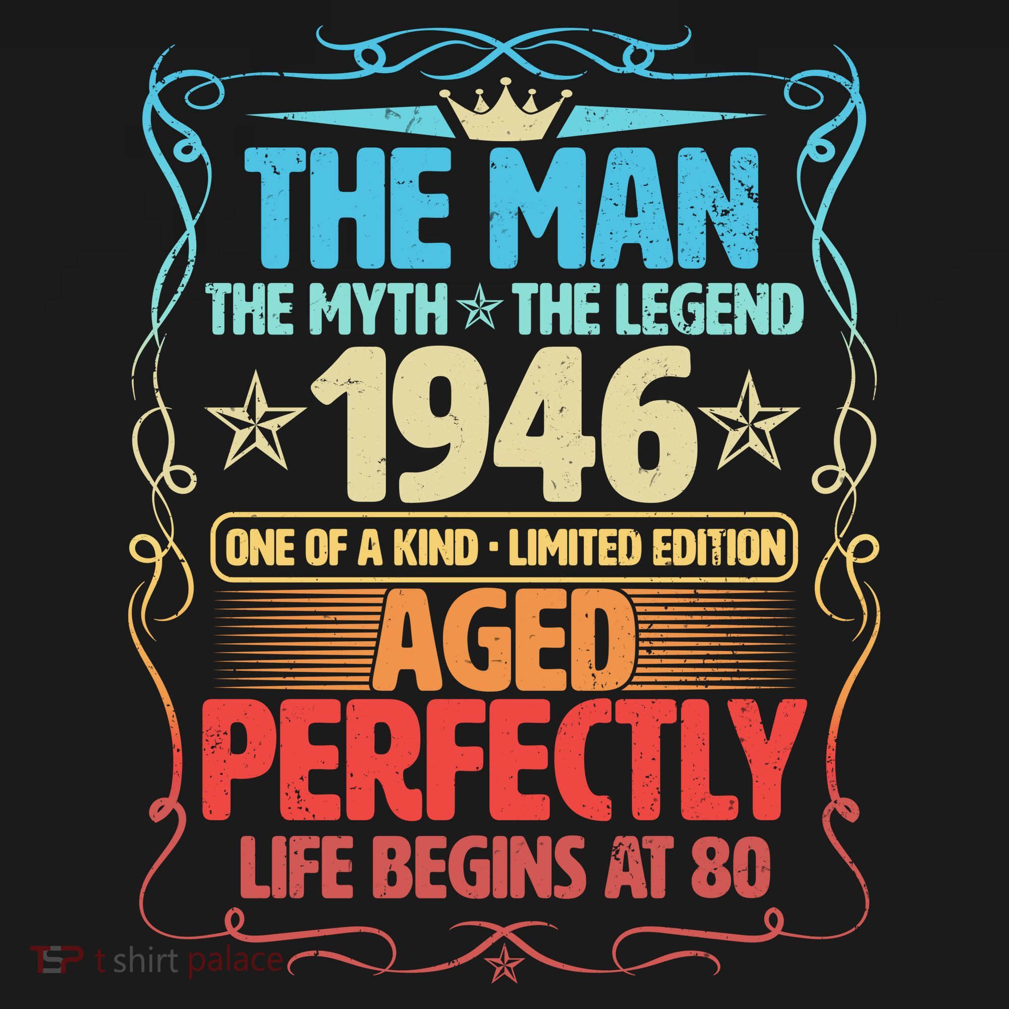 80th Birthday The Man The Myth The Legend 1946 One Of A Kind Limited Edition Women's Hoodie