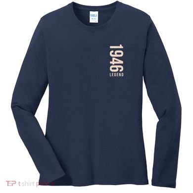 80th Birthday Vintage Legend 1946 Women's Long Sleeve Shirt