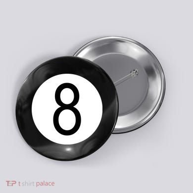 8 Ball Vintage Button