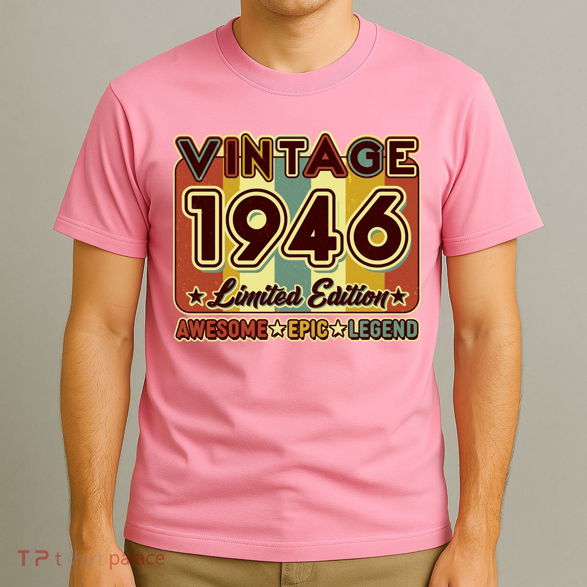 80th Birthday Vintage 1946 Limited Edition Awesome Epic Legend T-Shirt