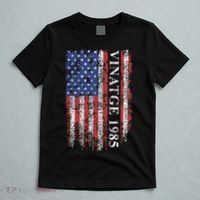 37th Birthday Vintage American Flag 1985 T-Shirt thumb 5