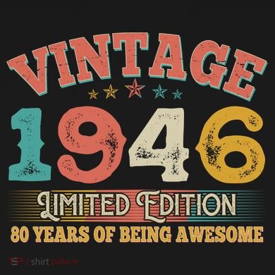 80th Birthday Vintage 1946 Limited Edition 80 Years Of Being Awesome PosiCharge Competitor Tank