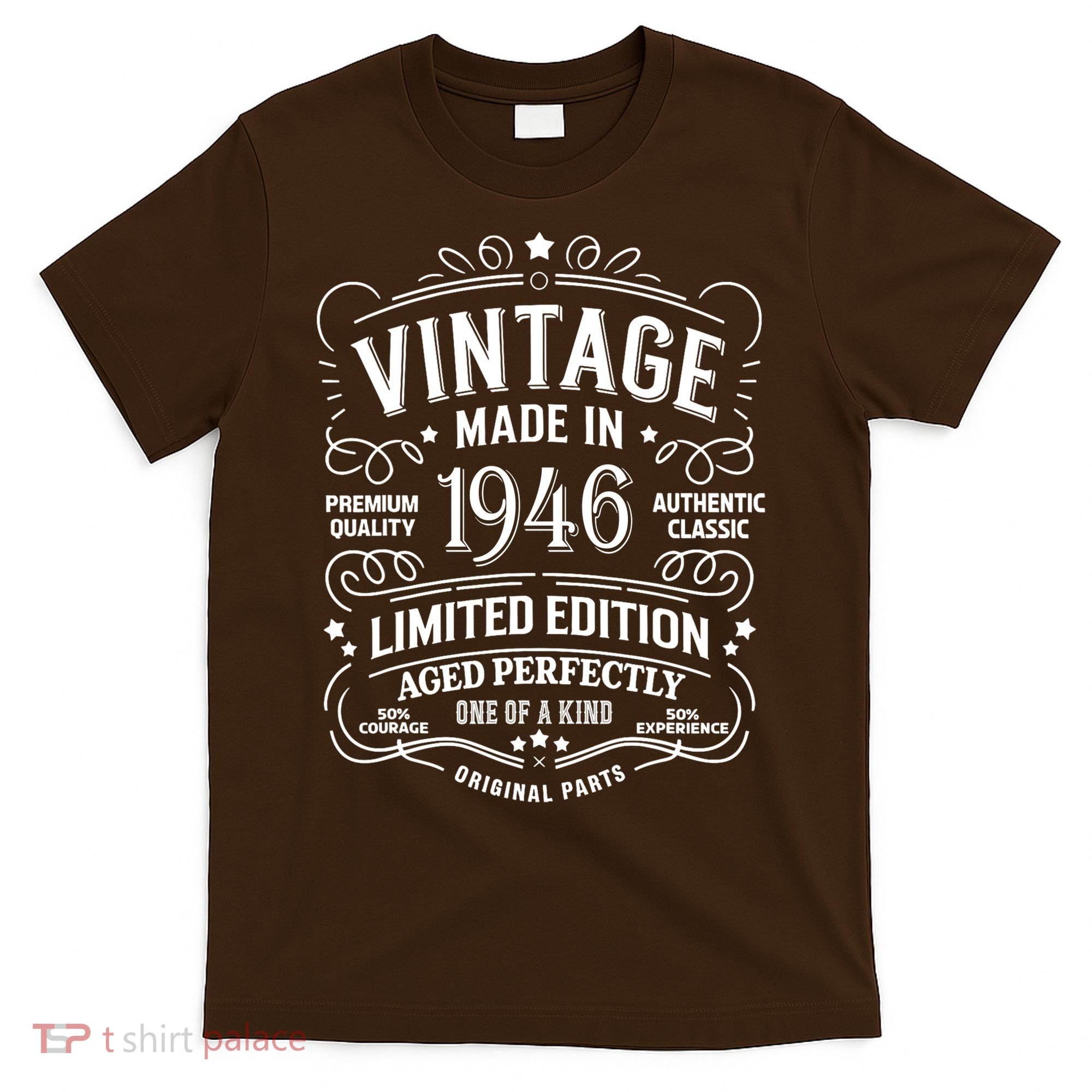 80th Birthday Vintage Made In 1946 Premium Quality Authentic Classic Birthday T-Shirt
