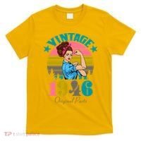 80th Birthday Vintage Rosie The Riveter 1946 Original Part  T-Shirt thumb 0