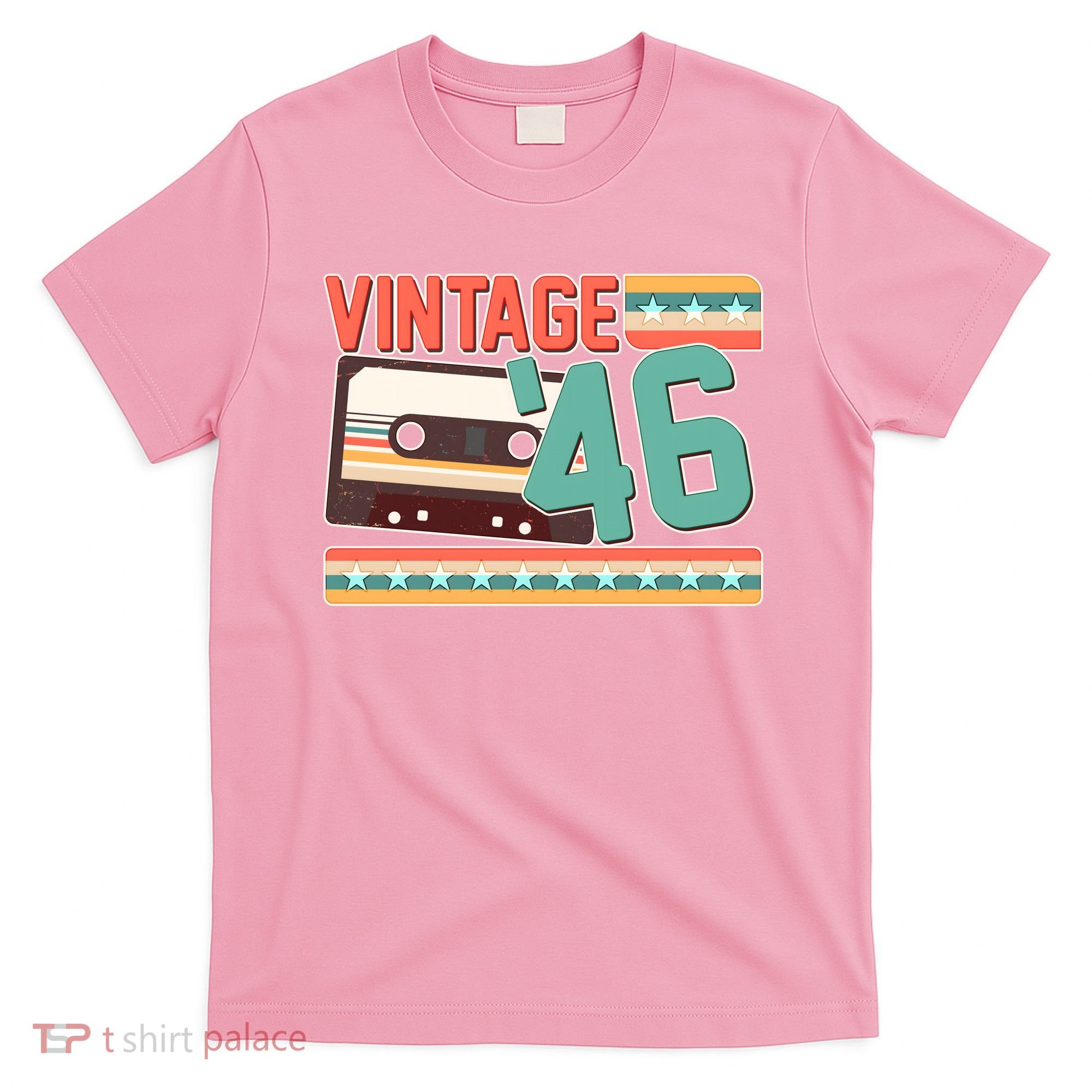 80th Birthday Vintage 1946 Cassette Tape  T-Shirt
