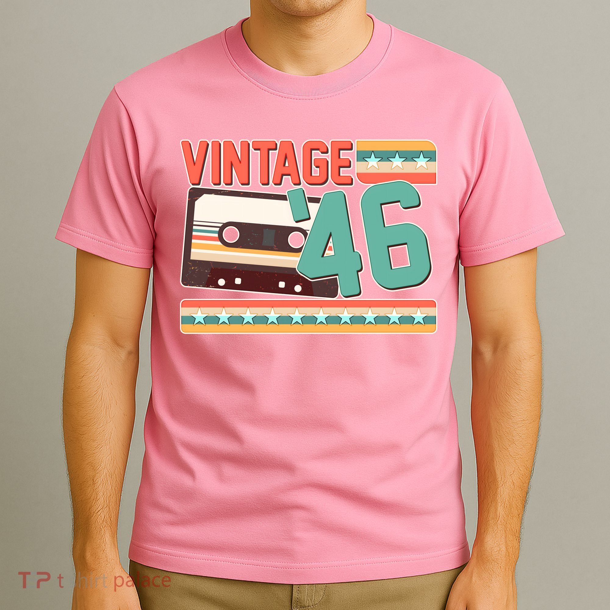 80th Birthday Vintage 1946 Cassette Tape  T-Shirt