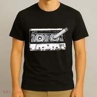 80s Cassette Music Tape Pencil 1980s Vintage Throwback Retro T-Shirt thumb 3