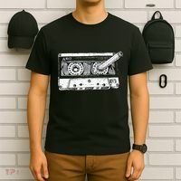 80s Cassette Music Tape Pencil 1980s Vintage Throwback Retro T-Shirt thumb 6