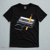 80s Cassette Tape Pencil 1980s Retro Vintage Throwback Music T-Shirt thumb 5