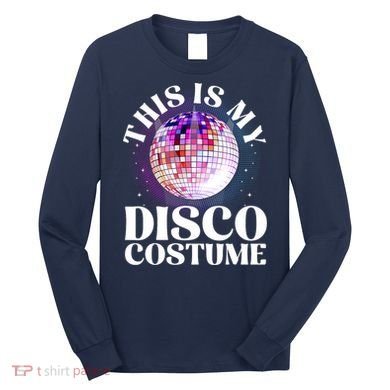 80s Disco Art 70s Ball Costume Disco Dance Long Sleeve Shirt