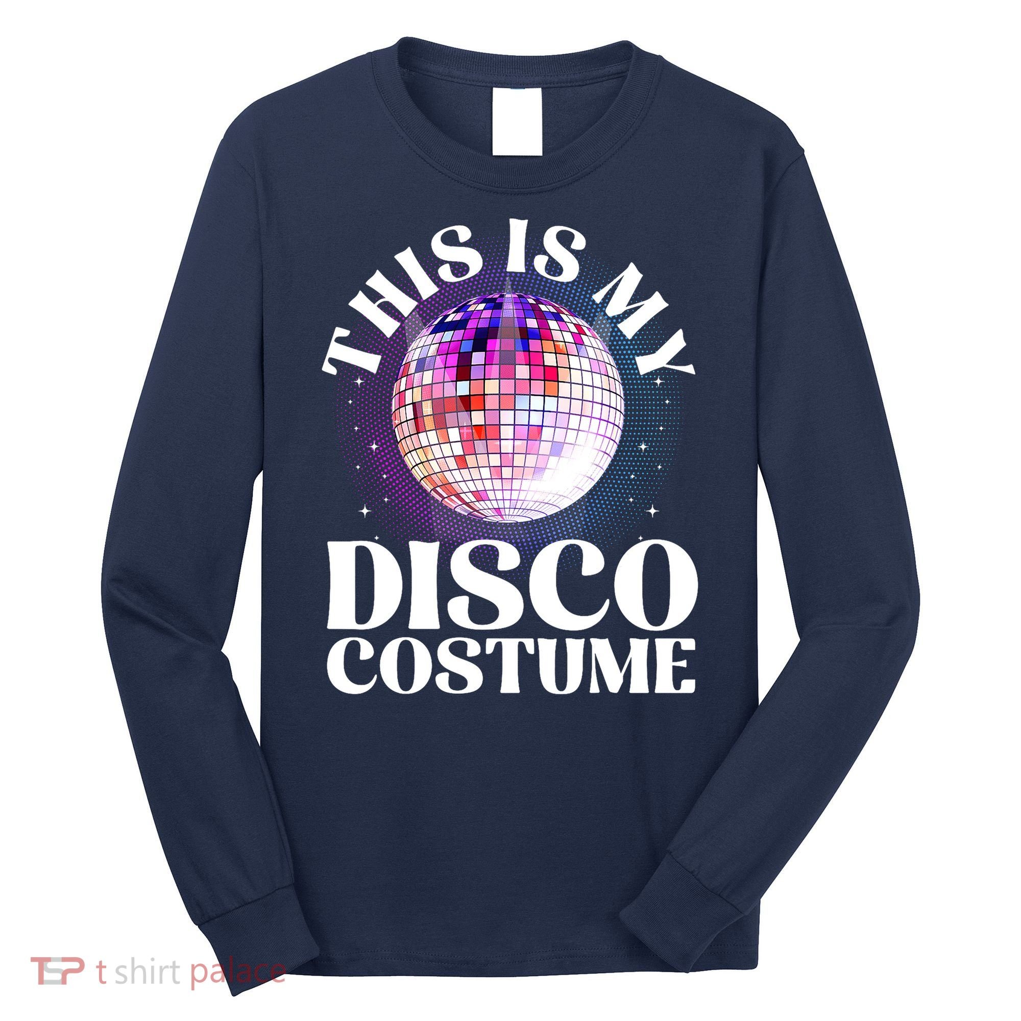 80s Disco Art 70s Ball Costume Disco Dance Long Sleeve Shirt