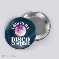 80s Disco Art 70s Ball Costume Disco Dance Button thumb 0