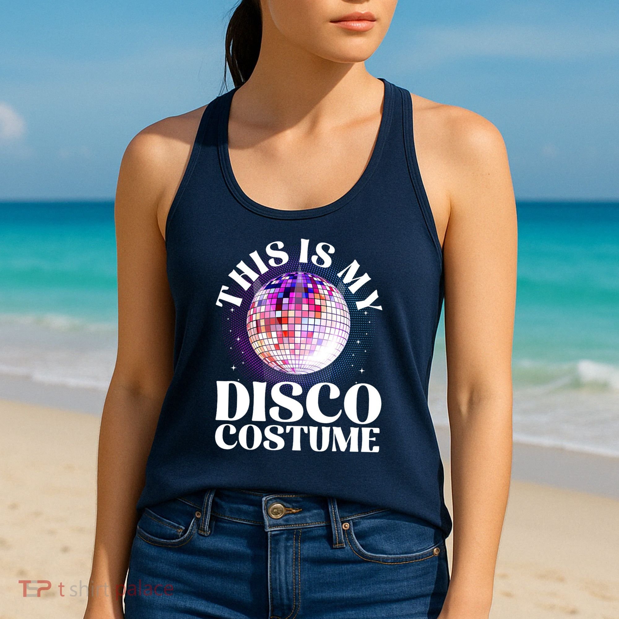 80s Disco Art 70s Ball Costume Disco Dance Women's Tank Top