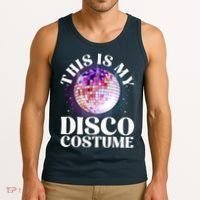 80s Disco Art 70s Ball Costume Disco Dance Tank Top thumb 3