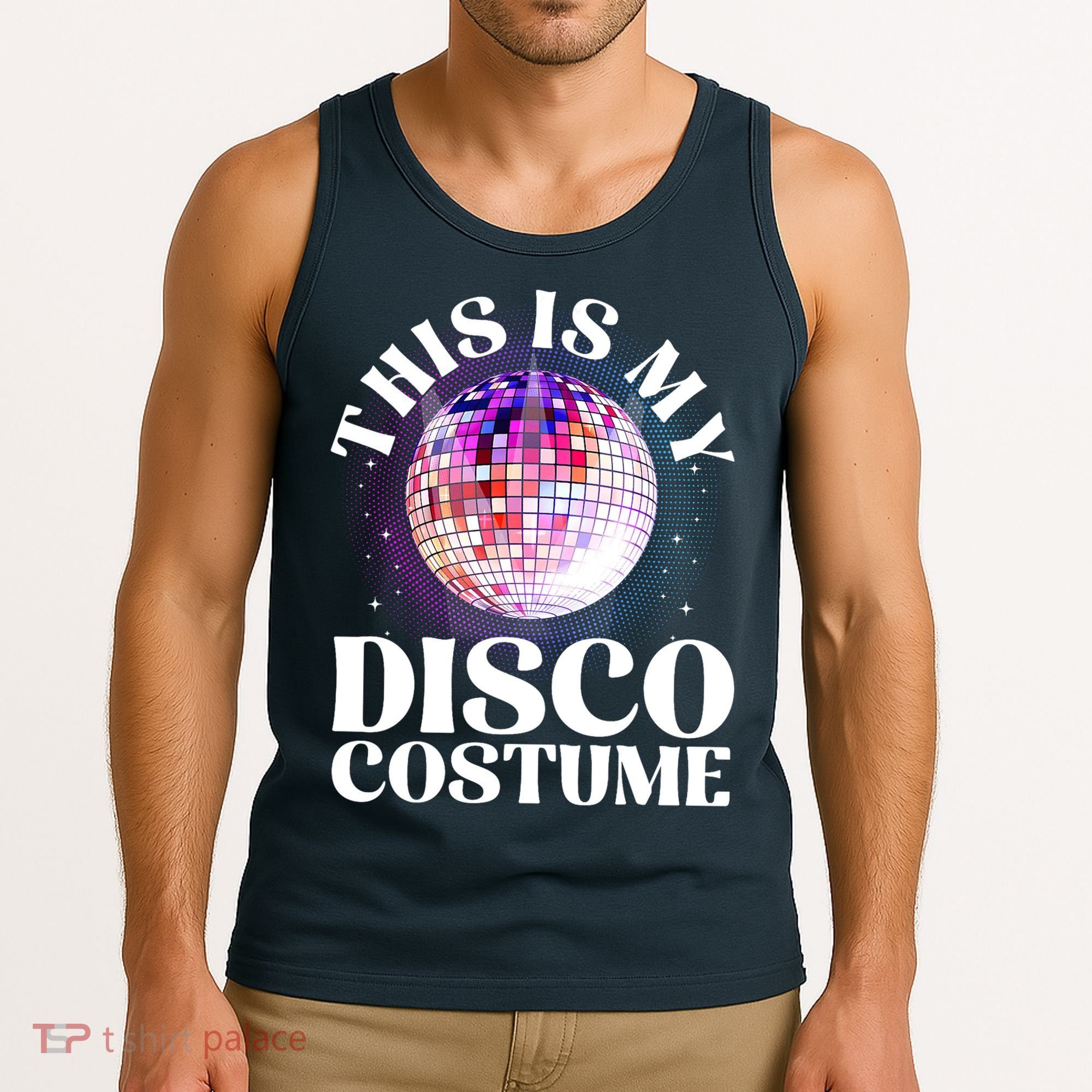 80s Disco Art 70s Ball Costume Disco Dance Tank Top