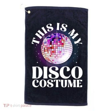 80s Disco Art 70s Ball Costume Disco Dance Golf Towel