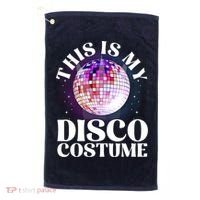 80s Disco Art 70s Ball Costume Disco Dance Golf Towel thumb 0