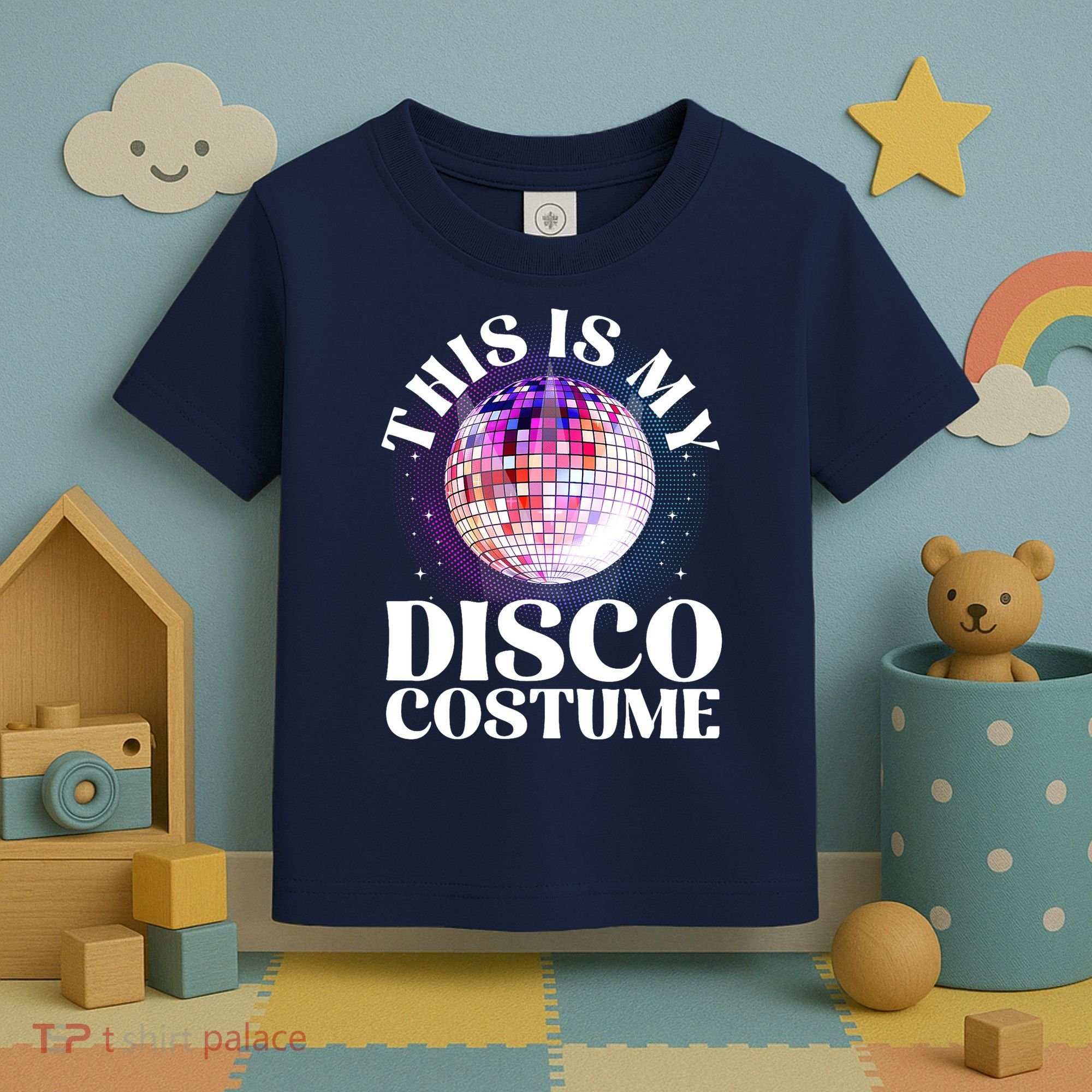 80s Disco Art 70s Ball Costume Disco Dance Toddler T-Shirt