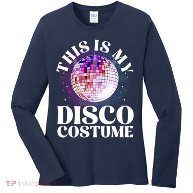 80s Disco Art 70s Ball Costume Disco Dance Women's Long Sleeve Shirt