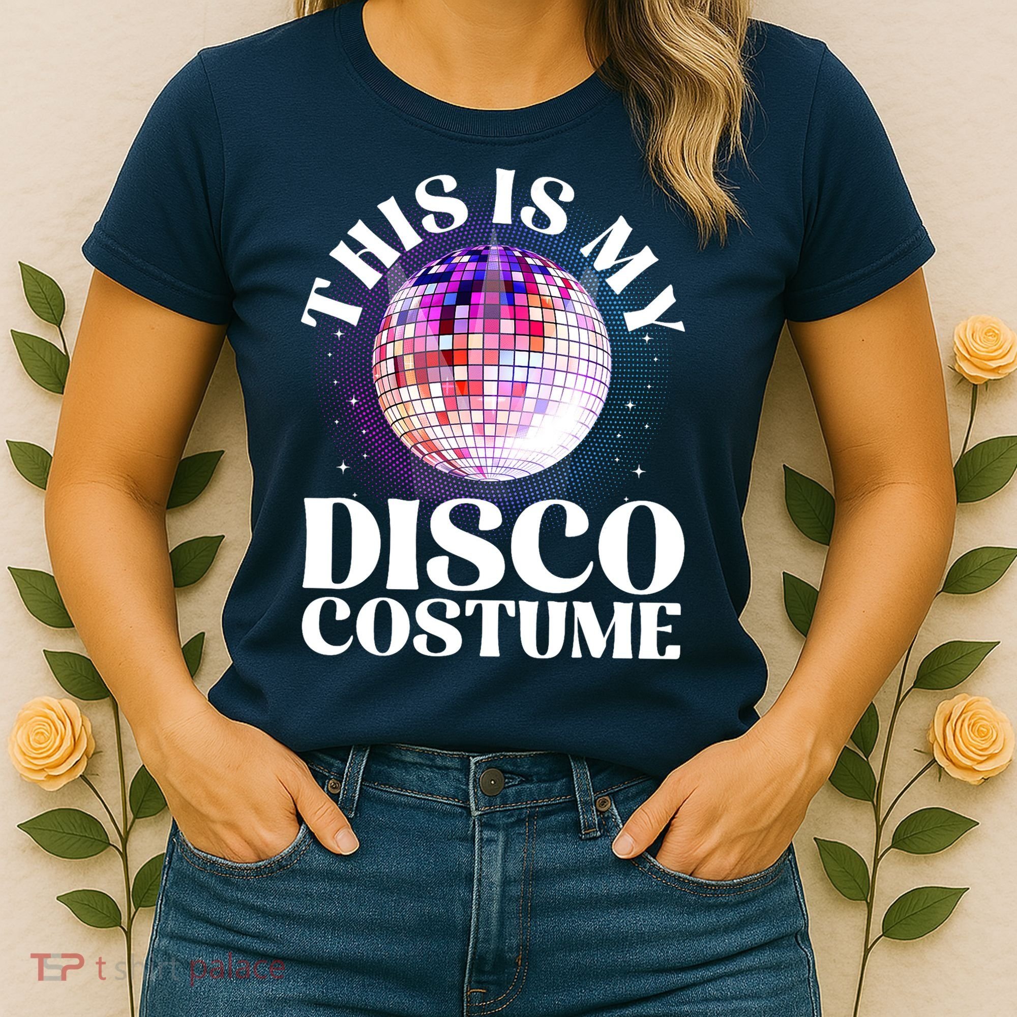 80s Disco Art 70s Ball Costume Disco Dance Women's T-Shirt