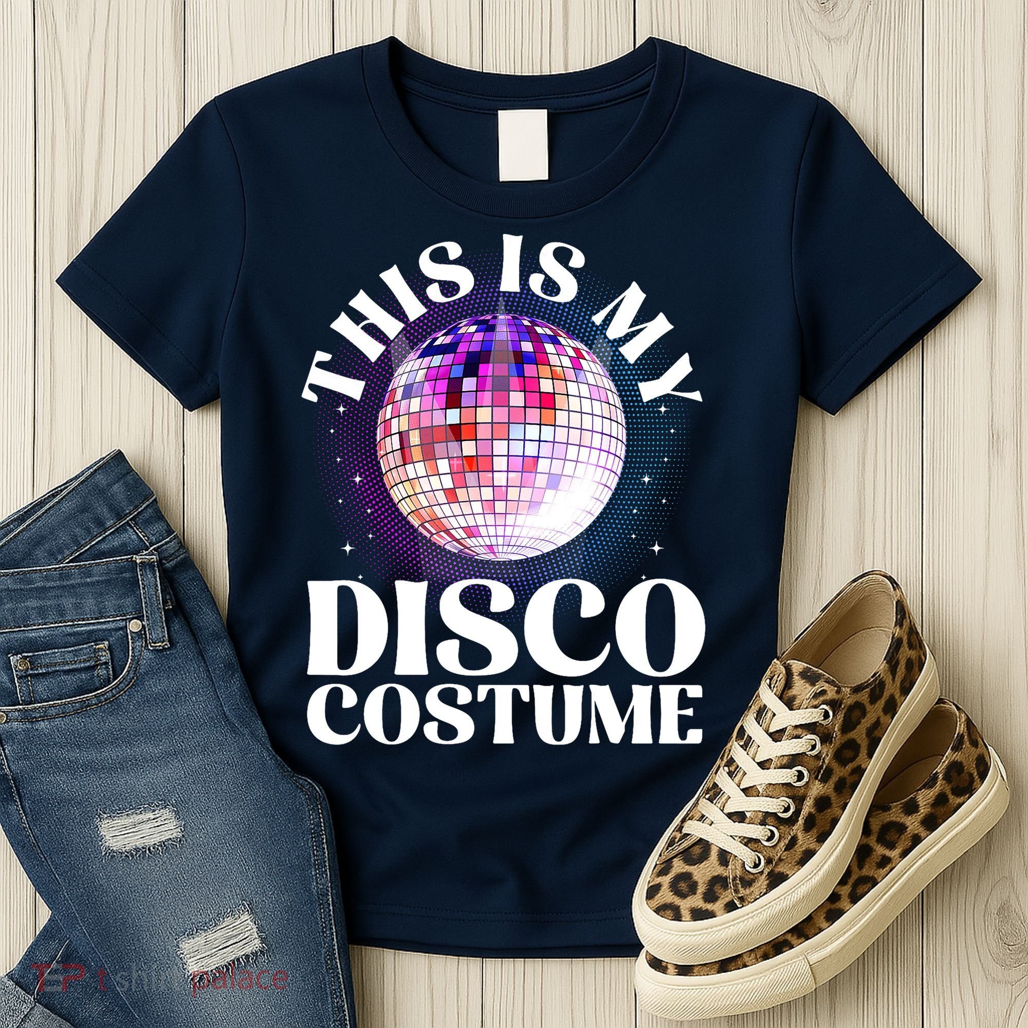 80s Disco Art 70s Ball Costume Disco Dance Women's T-Shirt