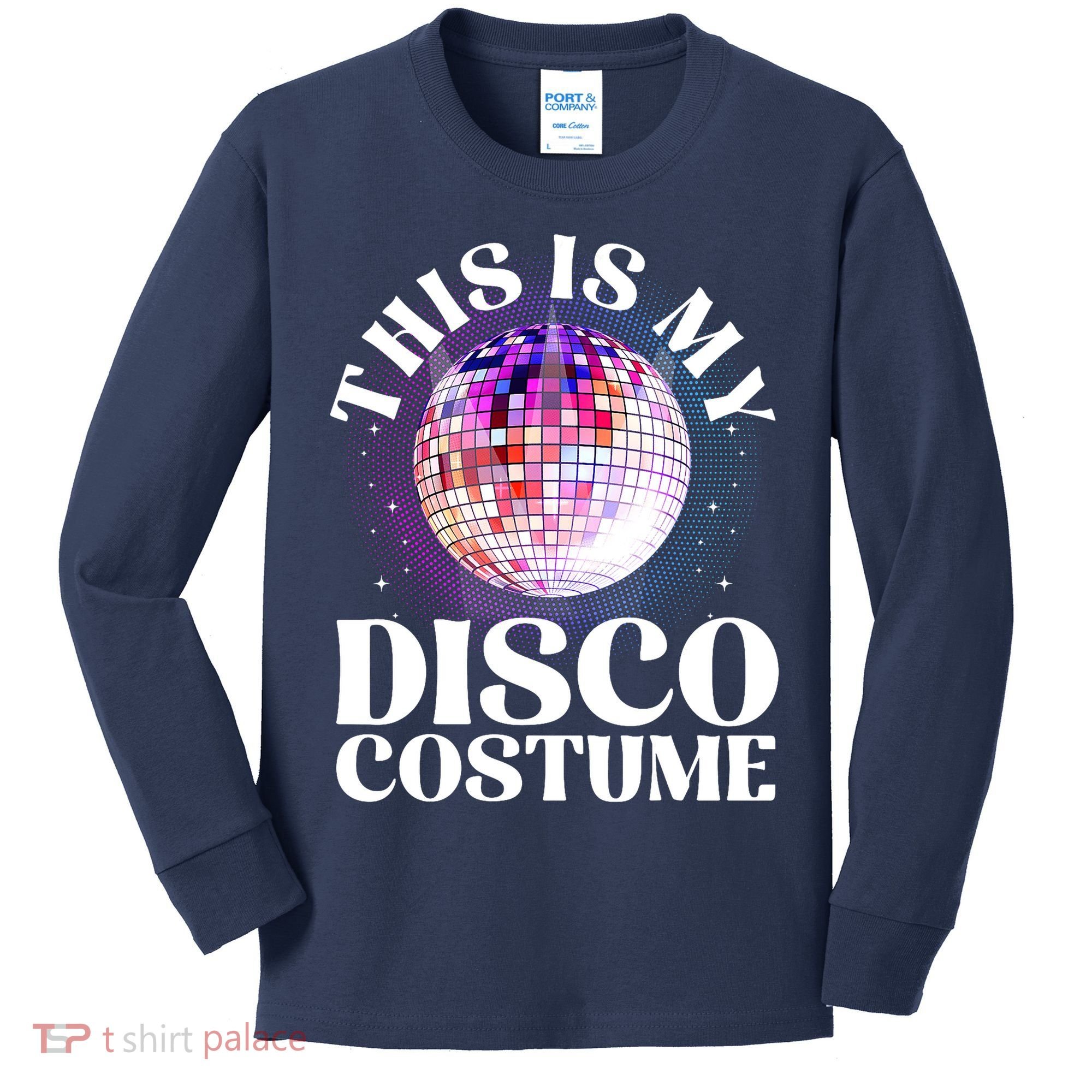 80s Disco Art 70s Ball Costume Disco Dance Kids Long Sleeve Shirt
