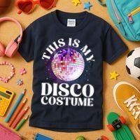 80s Disco Art 70s Ball Costume Disco Dance Kids T-Shirt thumb 3