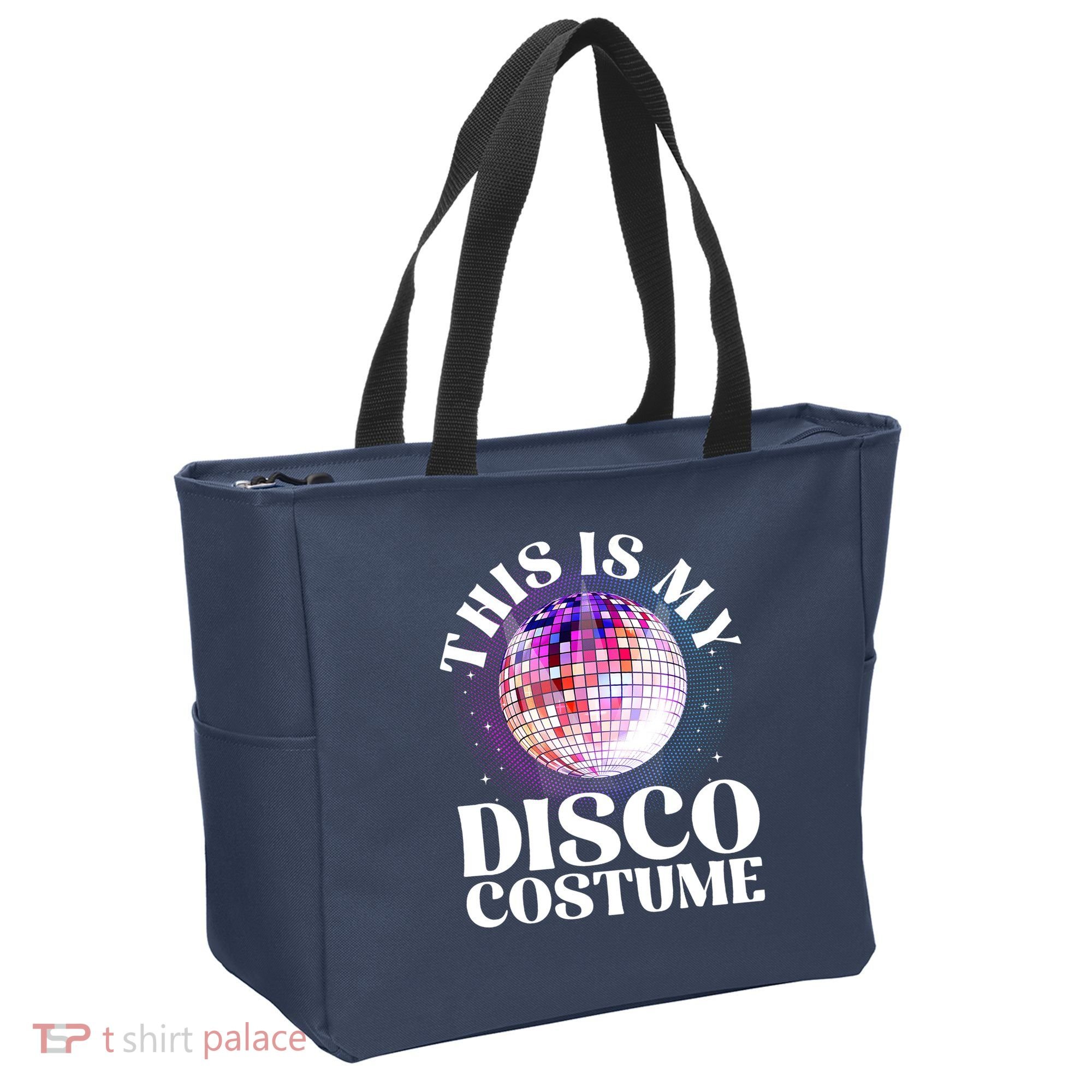 80s Disco Art 70s Ball Costume Disco Dance Tote Bag