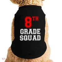 8th Eighth Grade Squad Back To School Teacher Gift Doggie Tank thumb 0