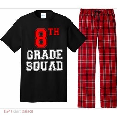 8th Eighth Grade Squad Back To School Teacher Gift Pajama Set
