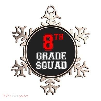 8th Eighth Grade Squad Back To School Teacher Gift Ornament