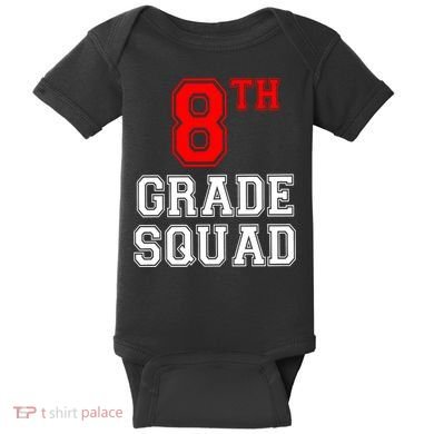 8th Eighth Grade Squad Back To School Teacher Gift Baby Bodysuit