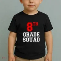 8th Eighth Grade Squad Back To School Teacher Gift Toddler T-Shirt thumb 2