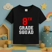 8th Eighth Grade Squad Back To School Teacher Gift Toddler T-Shirt thumb 3