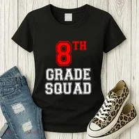 8th Eighth Grade Squad Back To School Teacher Gift Women's T-Shirt thumb 3