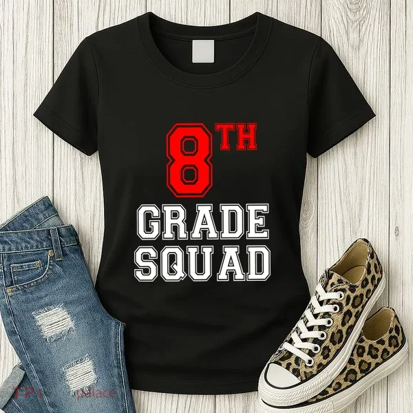 8th Eighth Grade Squad Back To School Teacher Gift Women's T-Shirt