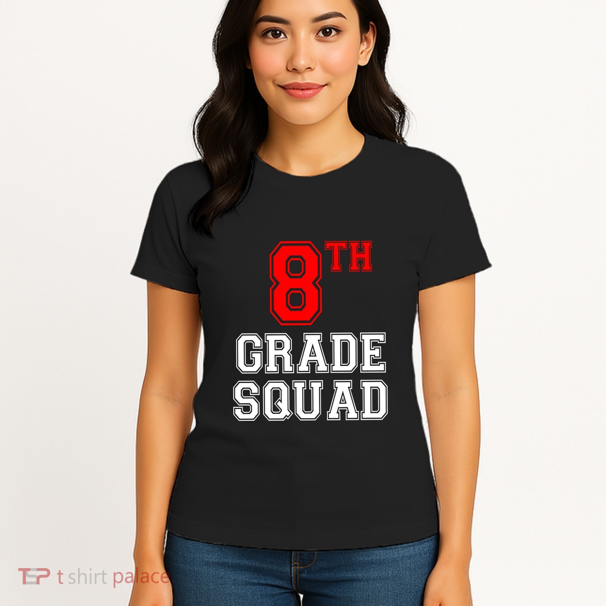 8th Eighth Grade Squad Back To School Teacher Gift Women's T-Shirt