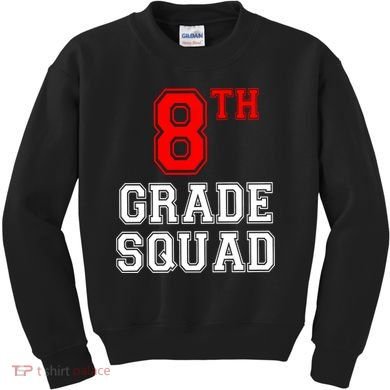 8th Eighth Grade Squad Back To School Teacher Gift Kids Sweatshirt