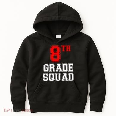 8th Eighth Grade Squad Back To School Teacher Gift Kids Hoodie