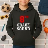 8th Eighth Grade Squad Back To School Teacher Gift Kids Hoodie thumb 2