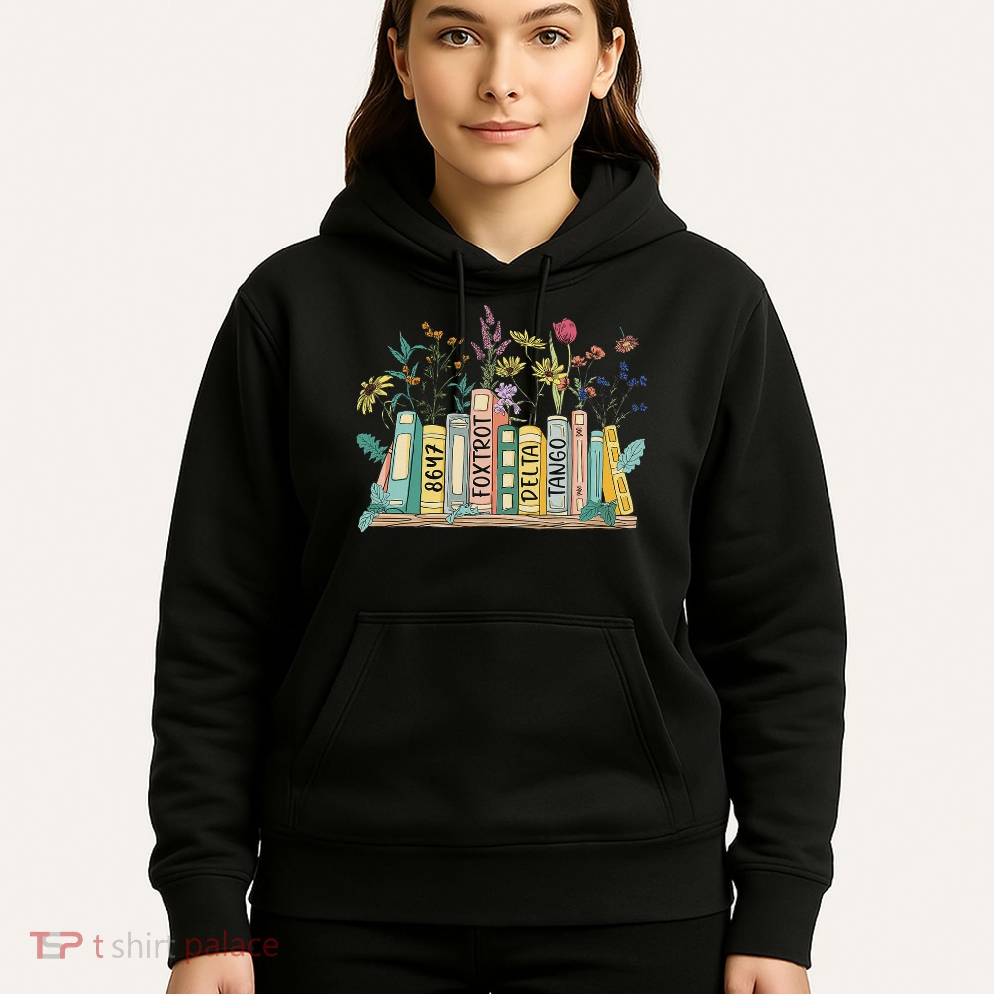 8647 Foxtrots Deltas Tangos Book Flower Hoodie